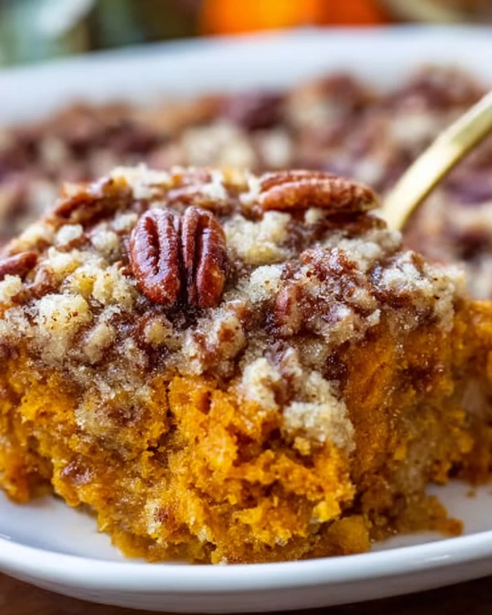 Delicious homemade sweet potato casserole topped with marshmallows and pecans