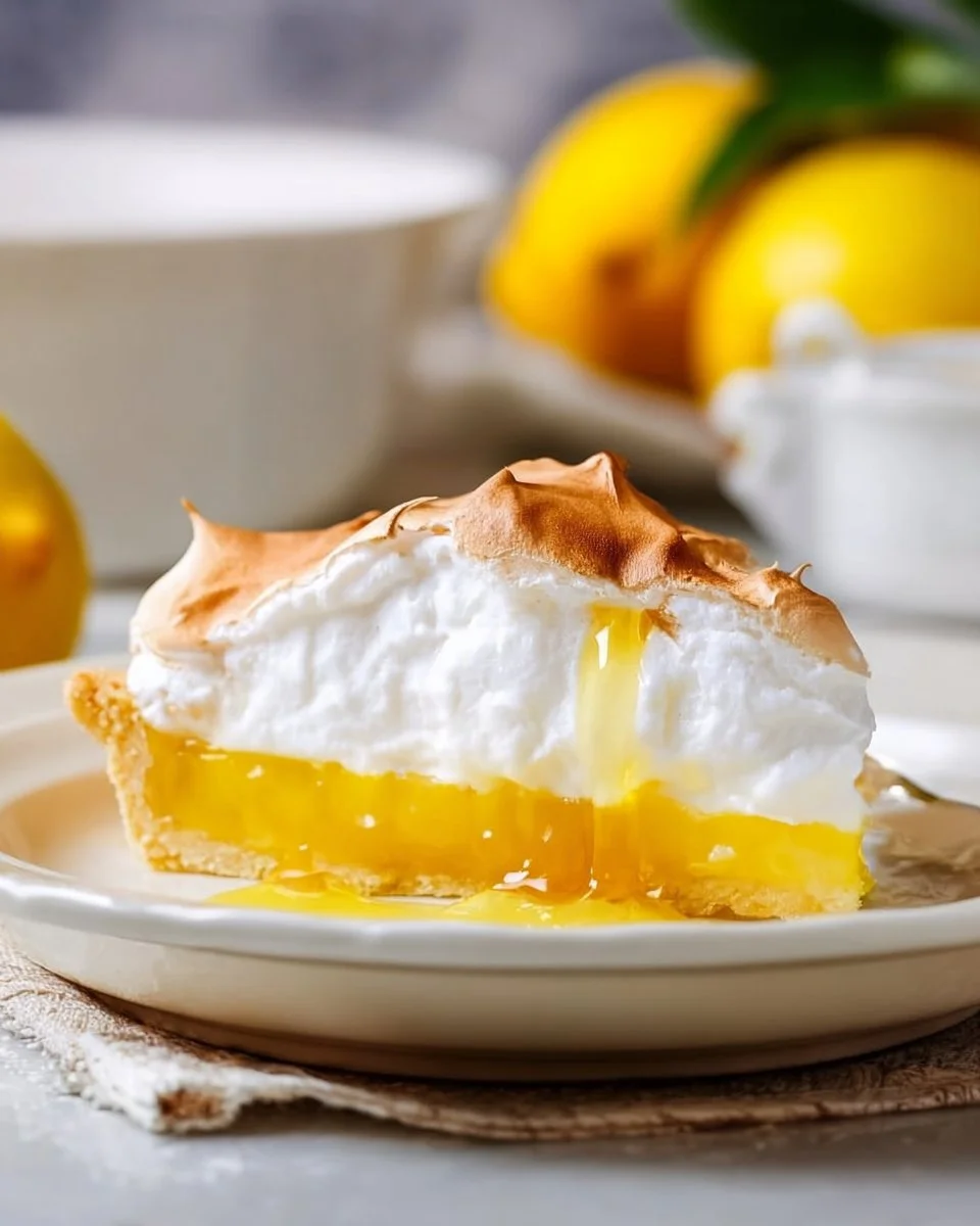 Delicious Lemon Meringue Tart topped with fluffy meringue and lemon filling