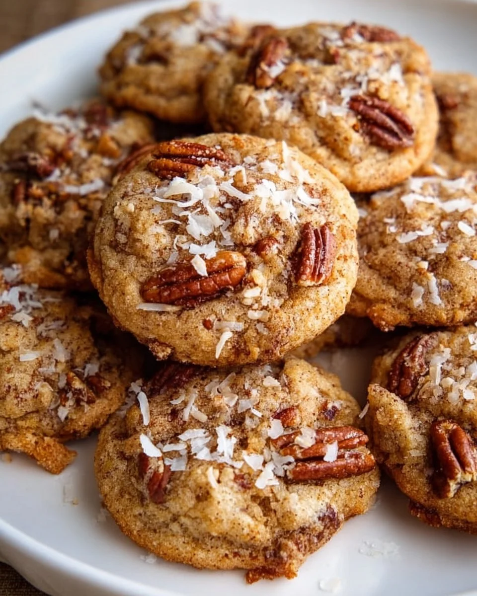 Delicious homemade pecan cookies on a cooling rack