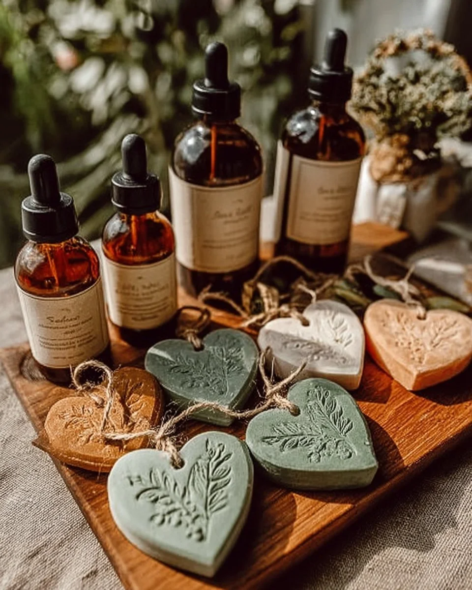 DIY clay diffuser stones for natural home fragrance from thecharmingrecipes.com