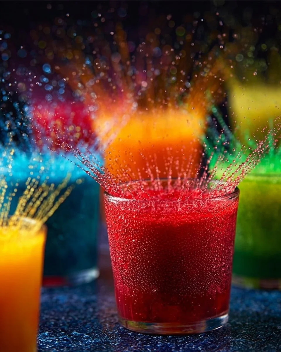 Colorful Sugar and Vinegar fireworks showcasing a unique chemistry experiment.
