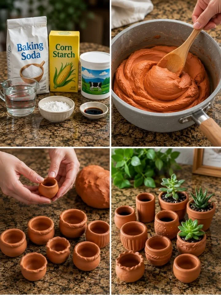 Colorful DIY miniature terracotta pots for creative gardening and home decor