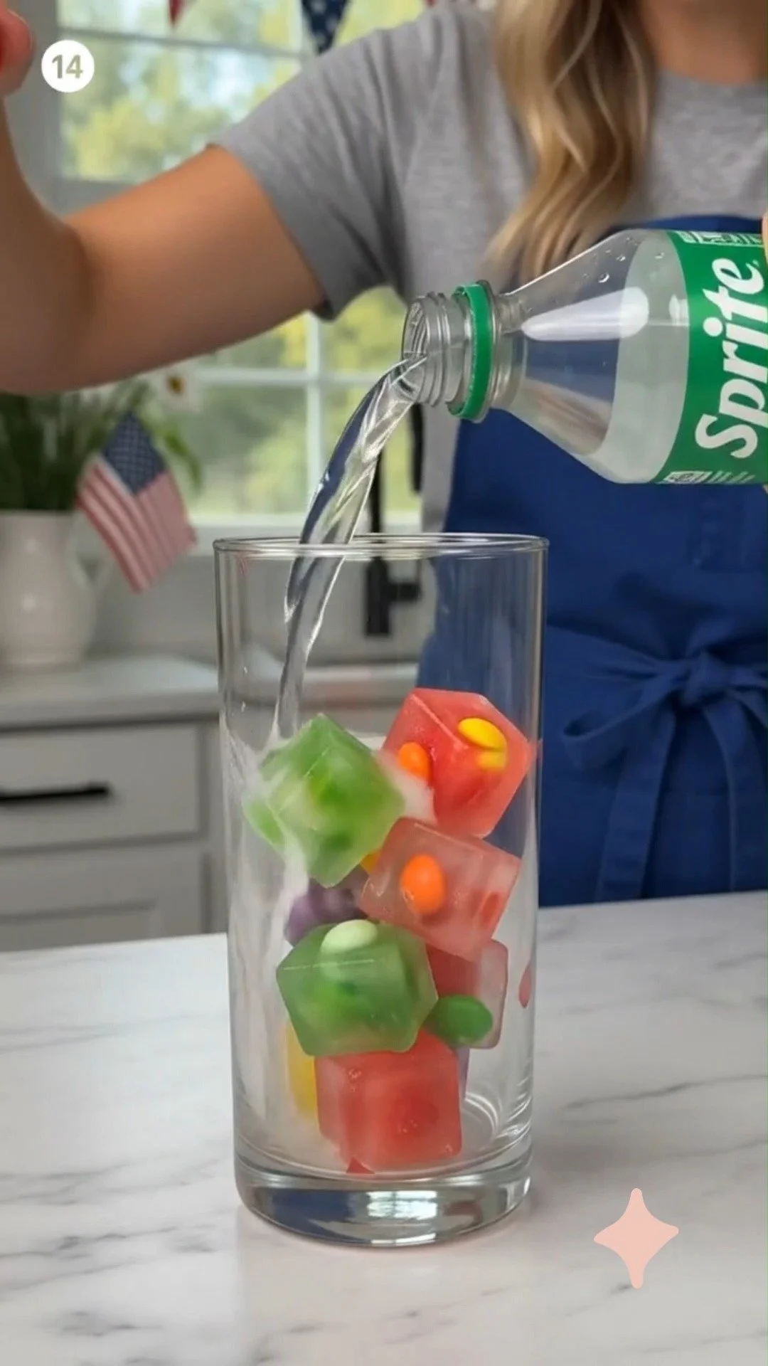 Color Bleed Cubes featuring vibrant Sprite and Skittles colors for art projects.